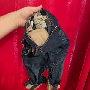 Burberry Denim Bodysuit for Kids